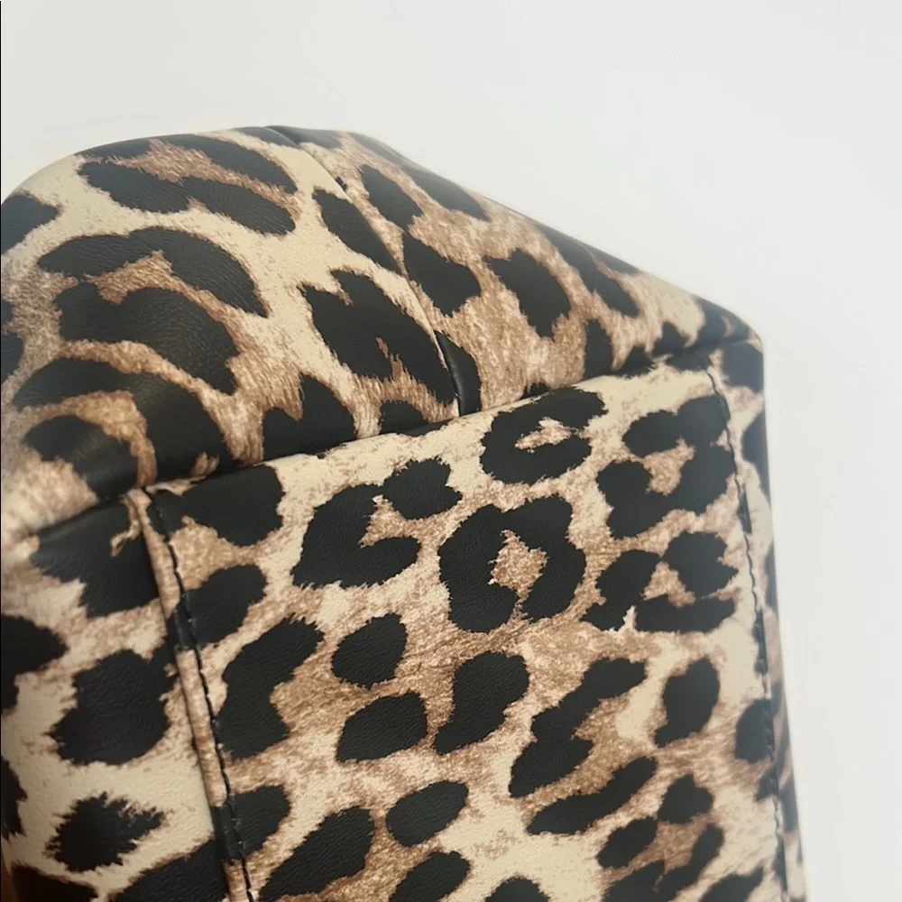 Ganni Bou Brown Leopard Print Bag - Picture 5 of 11